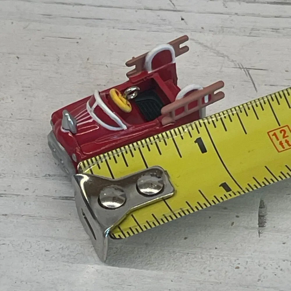 1996 Hallmark Miniature Fire Engine No. 1 Ornament - Cast Metal - Fire Truck Box